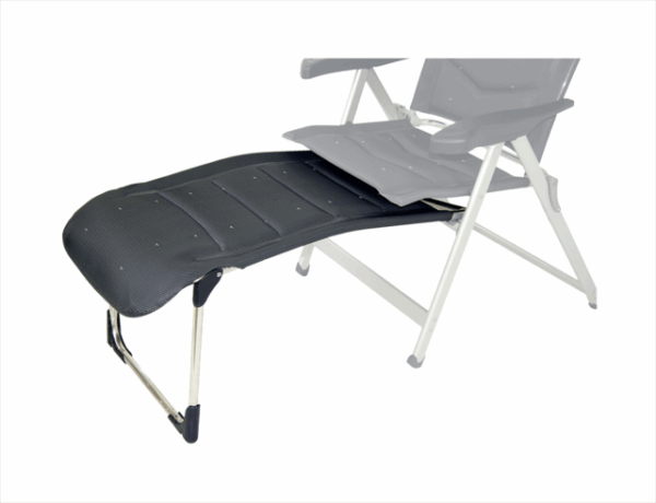 Deluxe CRESPO Beinauflage Alu, 48 x 45 x 90 cm Farbe anthrazit