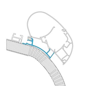 Adapter für 550 cm Markise passend für Carthago