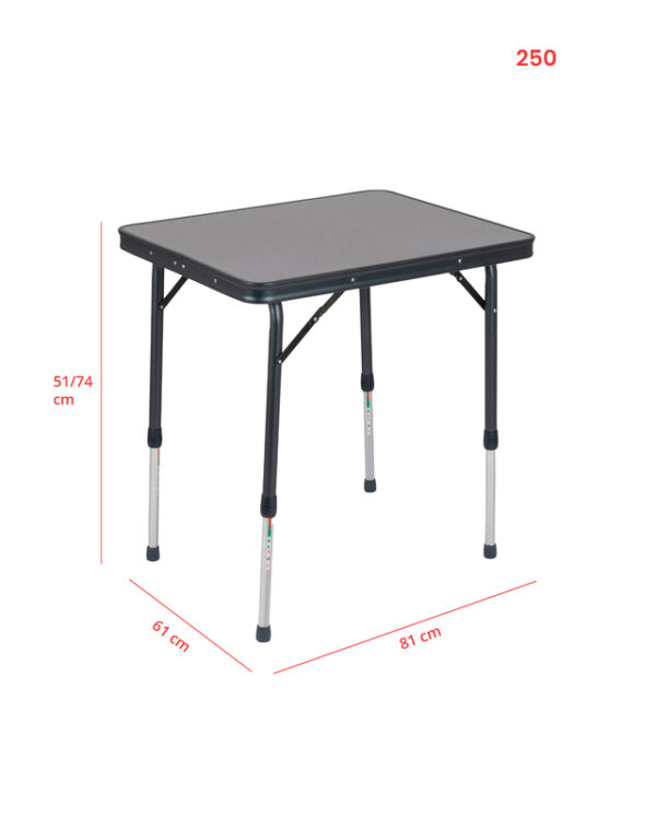 Tisch CRESPO AP/250 65 x 53 cm Fb. schwarz – Bild 7