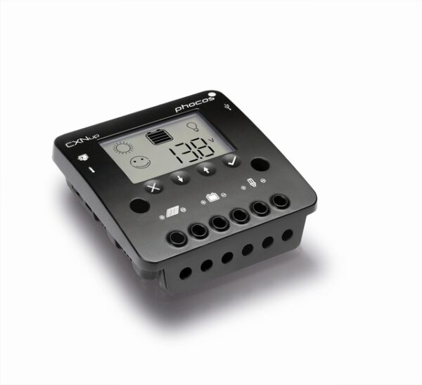 Solarladeregler Phaesun CXNup 20, LCD Anzeige 20 A USB-A Ladeanschluss 1,5 A
