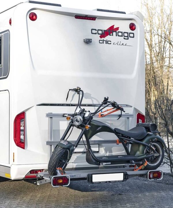 Motorradträger Weih-tec Typ Universal S/A mit Befestigungselement passend für Carthago Fahrzeuge, 450 mm