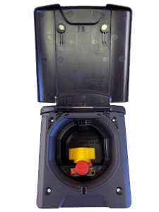 ABL Gas-Außensteckdose Farbe schwarz