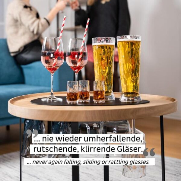 Platzset silwy Metall-Nano-Gel groß, Farbe schwarz – Bild 2