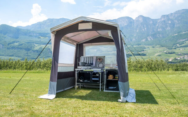 Küchenzelt BRUNNER Gusto NG I 150 x 150 x 195 / 215 cm Stahlgestänge 19 mm – Bild 2