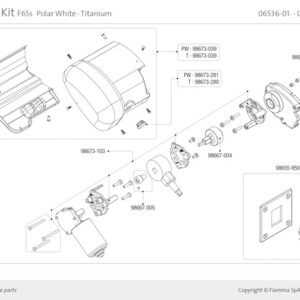 FIAMMA Motorabdeckung F65 L Farbe weiß