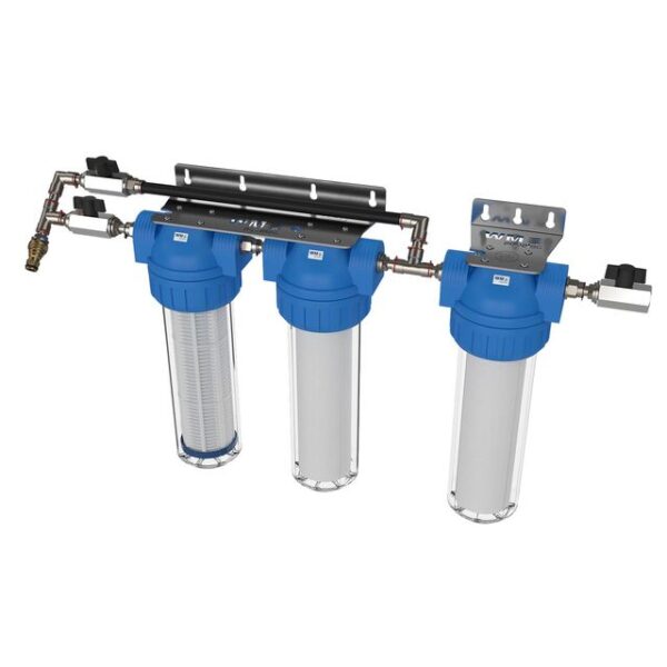 Kaskadenfiltration WM aquatec 3-stufig mit Bypass _M_