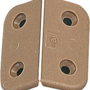 Kunststoffscharnier 40 x 44 mm Farbe braun Inhalt 10 Stück