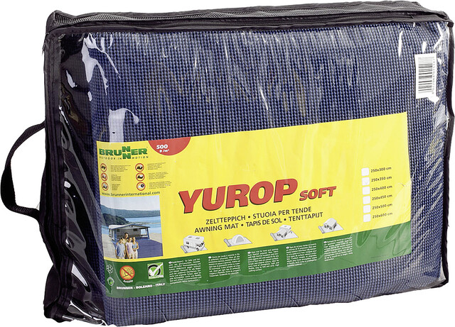 Vorzeltteppich BRUNNER Yurop 450, 600 x 250 cm Farbe blau