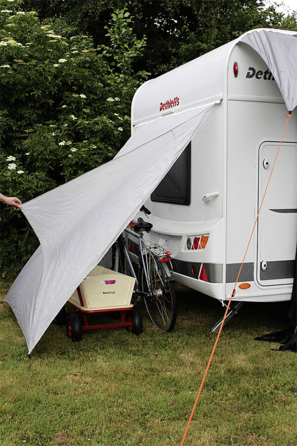 Gerätezelt EuroTrail ohne Boden Maße 150 x 190 cm Farbe grau – Bild 2