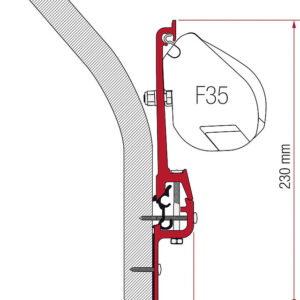 Adapter Fiamma Kit passend für EribaTouring zu F352 Halterungen