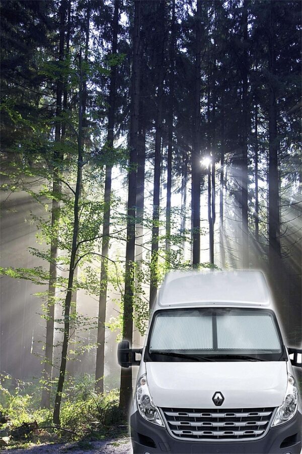 Verdunklungssystem REMIfront IV Ford Transit Custom _V362_ 2012 - 2017 ohne Sichtpaket Farbe grau – Bild 10
