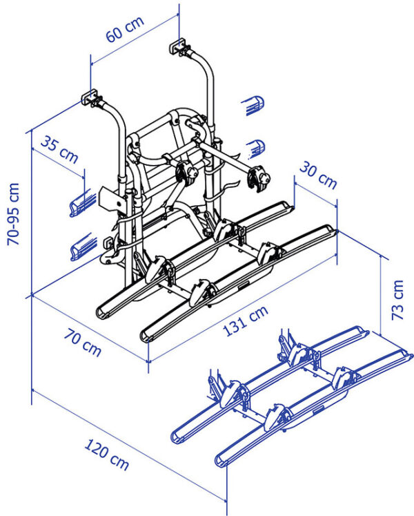 Fahrradträger Thule Lift V16 12 V mit Motor 2 Räder oder 2 E-BikesTraglast 50 kg – Bild 4