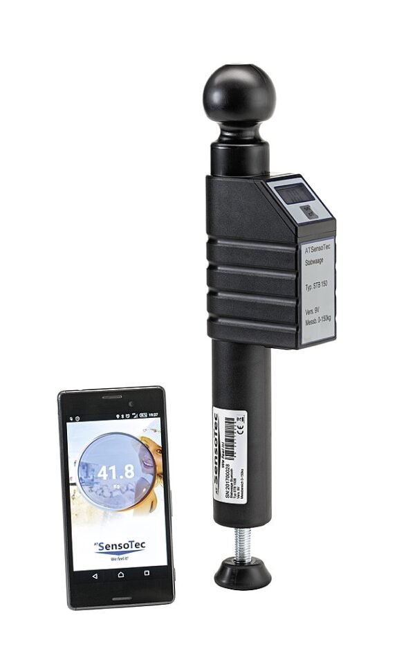 Digitale Stützlastwaage ATSensoTec STB150 B Farbe schwarz – Bild 2
