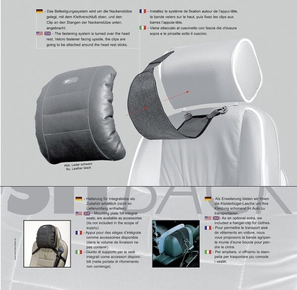 Nackenkissen Sitback Neck Farbe schwarz – Bild 3