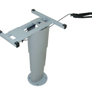 Einsäulen-Hubtisch Primero Comfort HSK Höhe 32,5 - 68,5 cm Farbe silbergrau