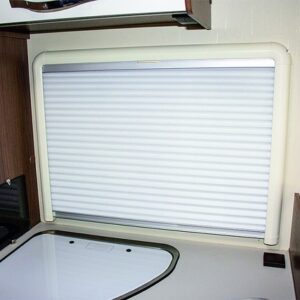 Kombi-Plissee-Rollo REMIflair IV 1300 x 600 mm Farbe Kassette cremeweiß Plissee grauweiß