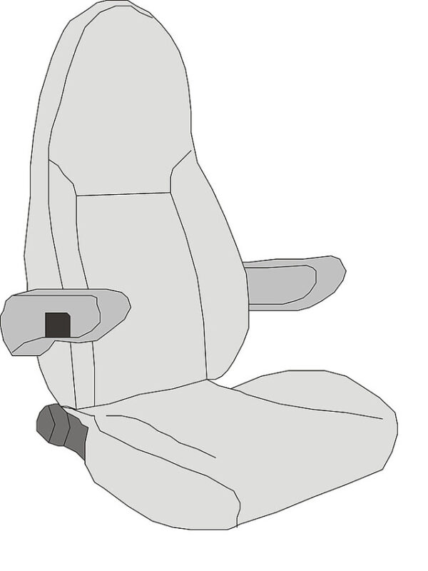 Sitzbezug Aguti Sitz Milan und Milan Basic Velours, 2-teilig Farbe anthrazit – Bild 3