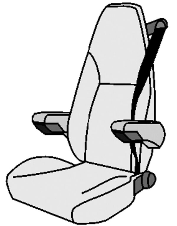 Sitzbezug Aguti Sitz Lounge und Ergoflex Velours, 2-teilig Farbe anthrazit – Bild 3