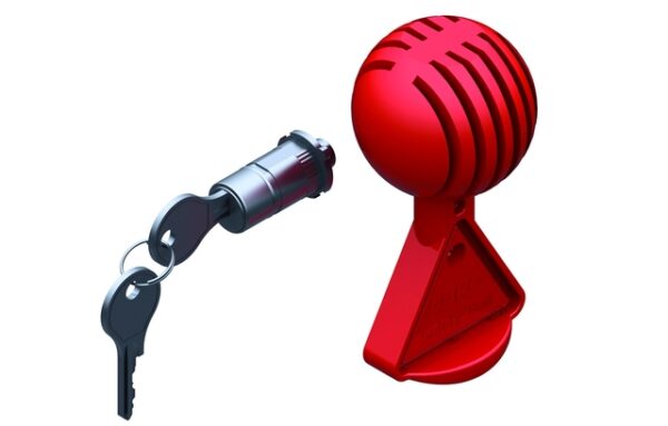 Steckschloss Kit AL-KO mit Safety-Ball für AK 161 / AK 270 Farbe rot