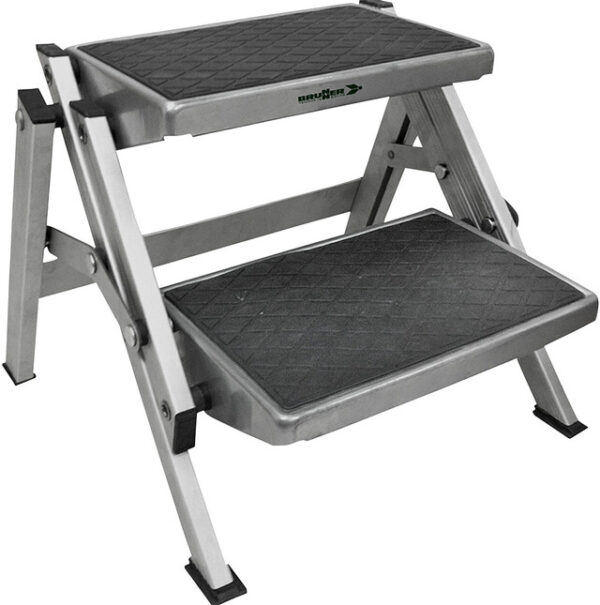 Trittstufe Brunner Ruckstep Alu Traglast 150 kg 51,5 x 19,5/38,5 x 53 cm