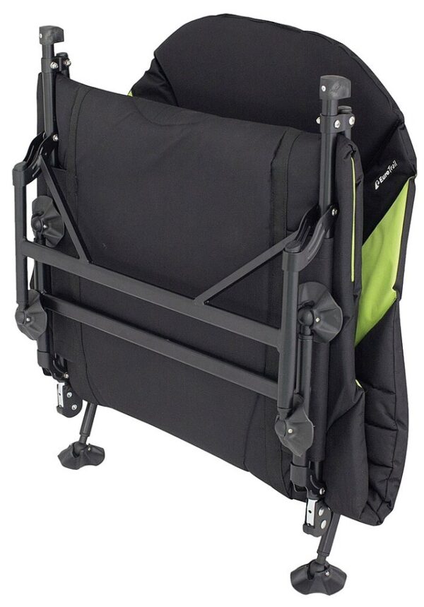 Feldbett EuroTrail Queen Farbe schwarz/lime – Bild 3