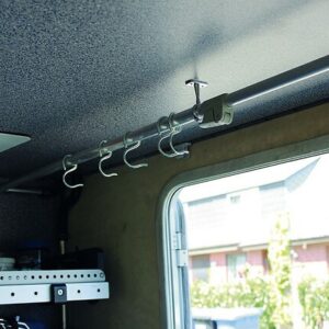 Kleiderstange Mobil-Safe für Heckgarage lange Ausführung, 115 - 220 cm
