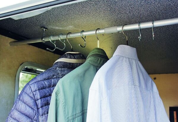 Kleiderstange Mobil-Safe für Heckgarage lange Ausführung, 115 - 220 cm – Bild 2