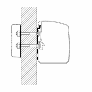 Adapter THULE zu Wandmarkise Omnistor 3200 Fiat Wall