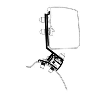 Adapter THULE zu Wandmarkise Omnistor 3200 PSA Minivan Fixed _LHD_