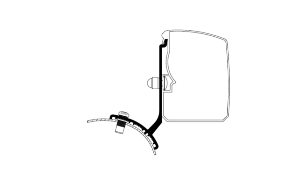 Adapter THULE zu Wandmarkise Thule Omnistor 3200 passend für Trafic/Vivaro/Talento/ NV300 Minivan Fixed