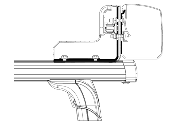 Adapter THULE zu Wandmarkise Omnistor 3200 Roof Rack