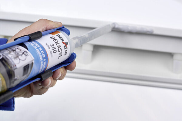 Kleb- und Dichtstoff DEKALIN Dekasyl 240, Inhalt 250 ml Farbe grau – Bild 2