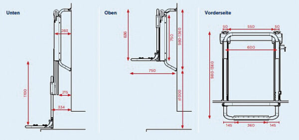 Fahrradträger BR-Systems Bike Lift Rail 12 V 2 Räder, Traglast 60 kg – Bild 2