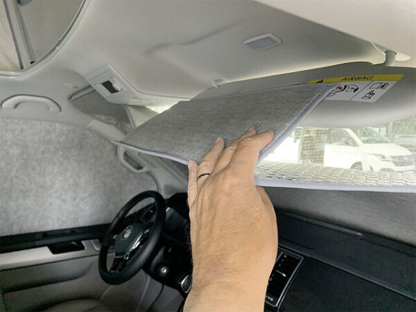 Thermo Innenisoliermatte Hindermann Camper Vans passend f. VW T5/T6 Fahrerhaus 3 teilig – Bild 3