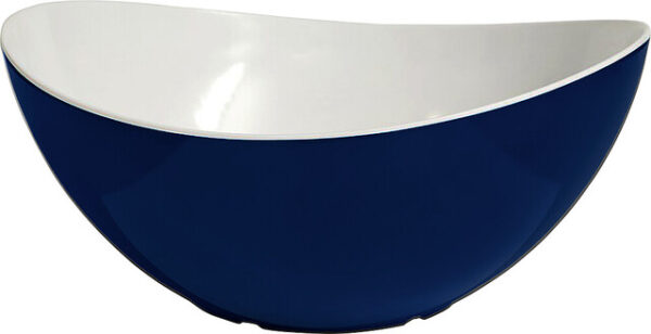 Salatschale Melamin gimex Linea Blue 2 l Farbe weiß / blau – Bild 2