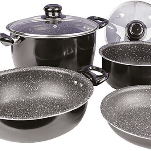 Kochtopfset gimex Black Line 7-tlg.