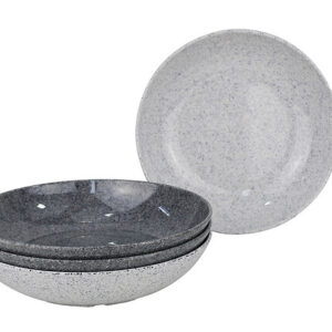 Suppenteller Melamin gimex Solid Line Granite 4-tlg. Set