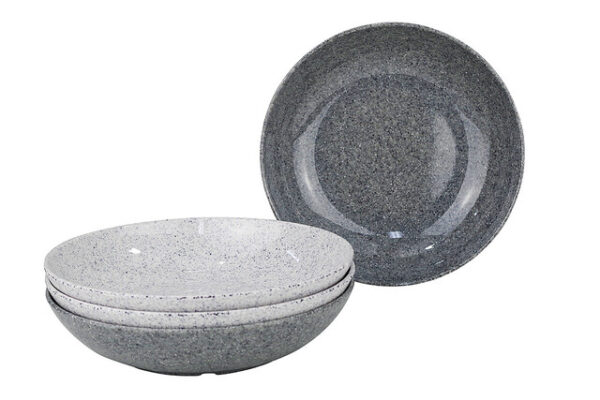 Suppenteller Melamin gimex Solid Line Granite 4-tlg. Set – Bild 2