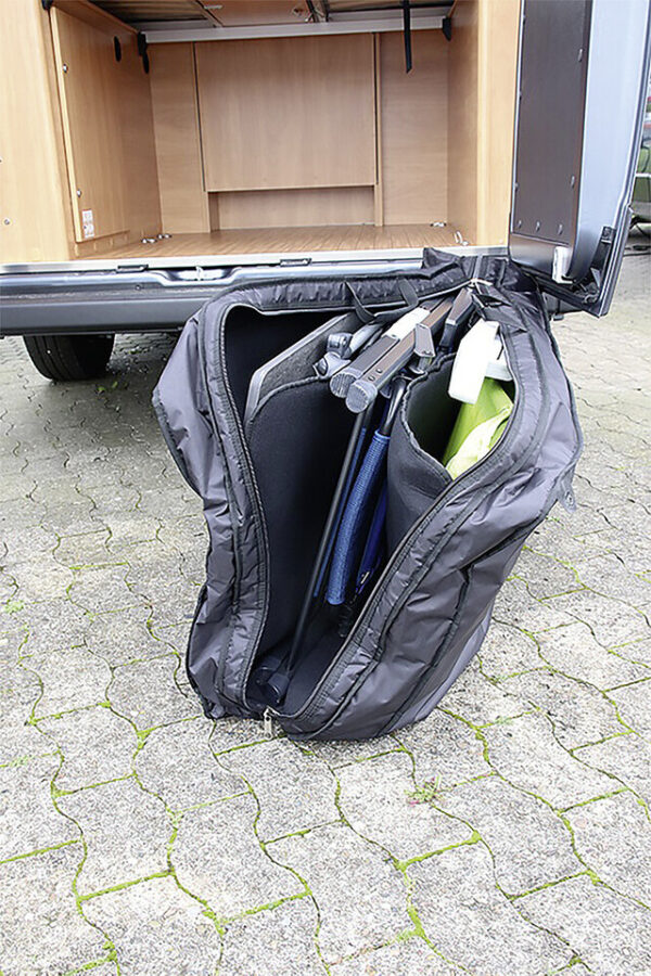 Stauraumtasche HINDERMANN gepolstert ohne Netz mit 2 Unterteilungen in der Tasche – Bild 2