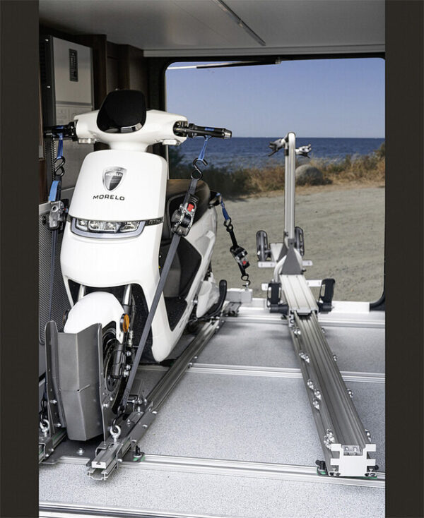 Heckgaragensystem Weih-tec Rollerträger Moto Move 150 einschiebbar und querverschiebbar – Bild 4