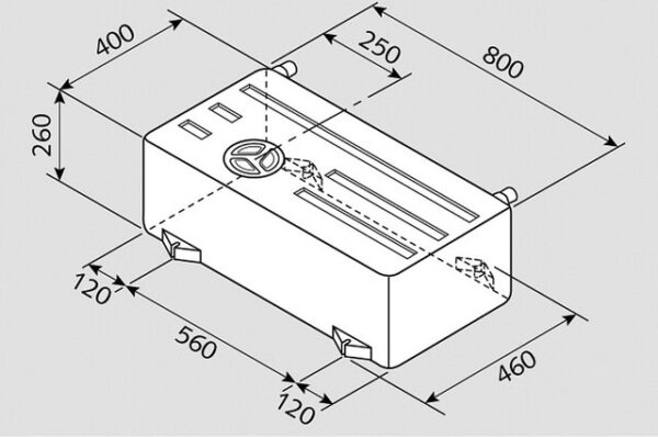 Frischwassertank Fusion 75 l EV 1501 _ V7-02 _ – Bild 2