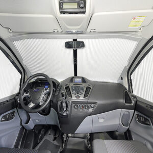 REMIfront IV Frontscheiben Verdunkelung ohne Sichtpaket passend für Ford Transit Custom V362 ab 2018 Farbe grau