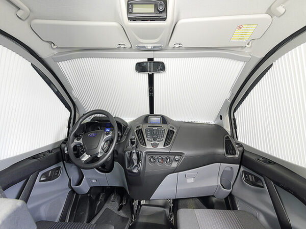 REMIfront IV Frontscheiben Verdunkelung Sichtpaket 2/3 passend für Ford Transit Custom V362 ab 2018 Farbe grau