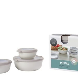 Multischüssel-Set MEPAL Cirqula rund 3-teilig Farbe nordic white