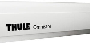 Wandmarkise Thule Omnistor 5200 400 x 250 cm Tuch Fb. saphir blau Gehäuse Fb. weiß