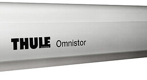 Wandmarkise Thule Omnistor 5200 400 x 250 cm Tuch Fb. saphir blau Gehäuse Fb. silber