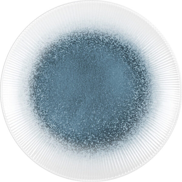 Essteller Melamin BRUNNER Meteore Azur Durchm. 25 cm Farbe weiß / blau