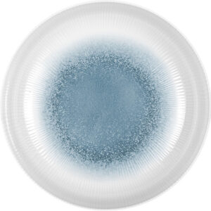 Suppenteller Melamin BRUNNER Meteore Azur Durchm. 21 cm Farbe weiß / blau