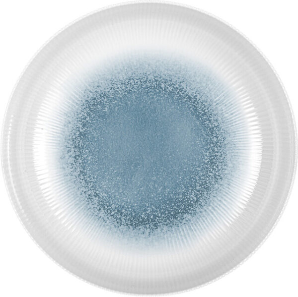 Suppenteller Melamin BRUNNER Meteore Azur Durchm. 21 cm Farbe weiß / blau