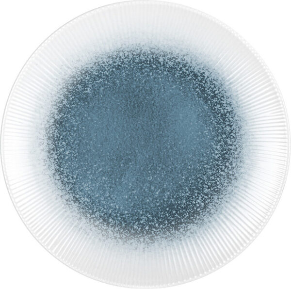 Dessertteller Melamin BRUNNER Meteore Azur Durchm. 21 cm Farbe weiß / blau